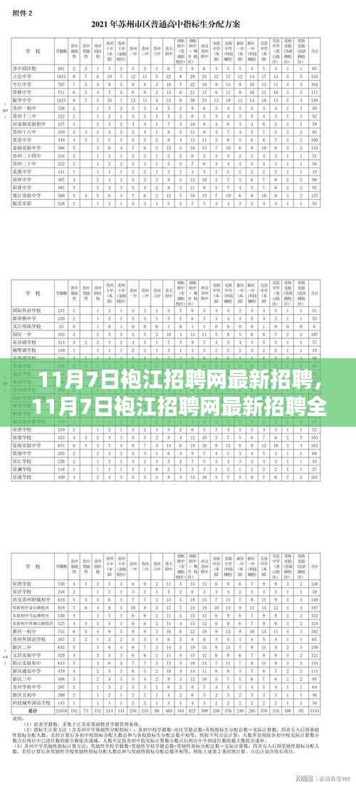 11月7日袍江招聘网最新招聘全面测评与介绍,求职者的首选平台