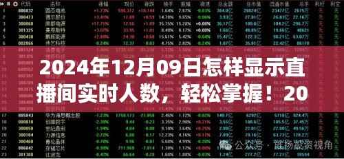 2024年直播间实时人数显示全攻略，初学者与进阶用户必备指南