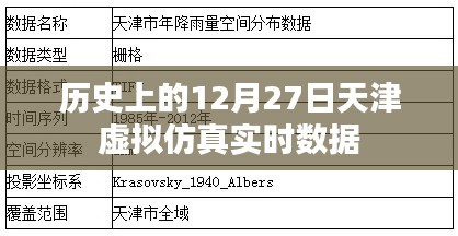 天津虚拟仿真实时数据历史回溯，12月27日这一天