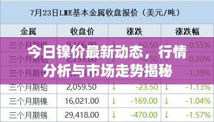 今日镍价最新动态，行情分析与市场走势揭秘