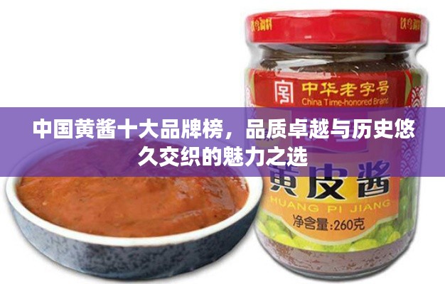 中国黄酱十大品牌榜,品质卓越与历史悠久交织的魅力之选