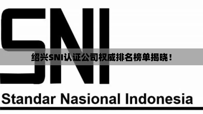 绍兴SNI认证公司权威排名榜单揭晓！